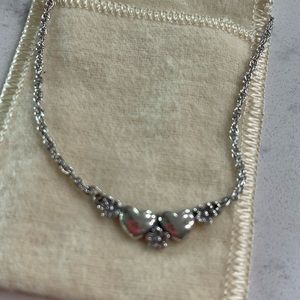 James Avery Heart and Flower necklace/Valentine